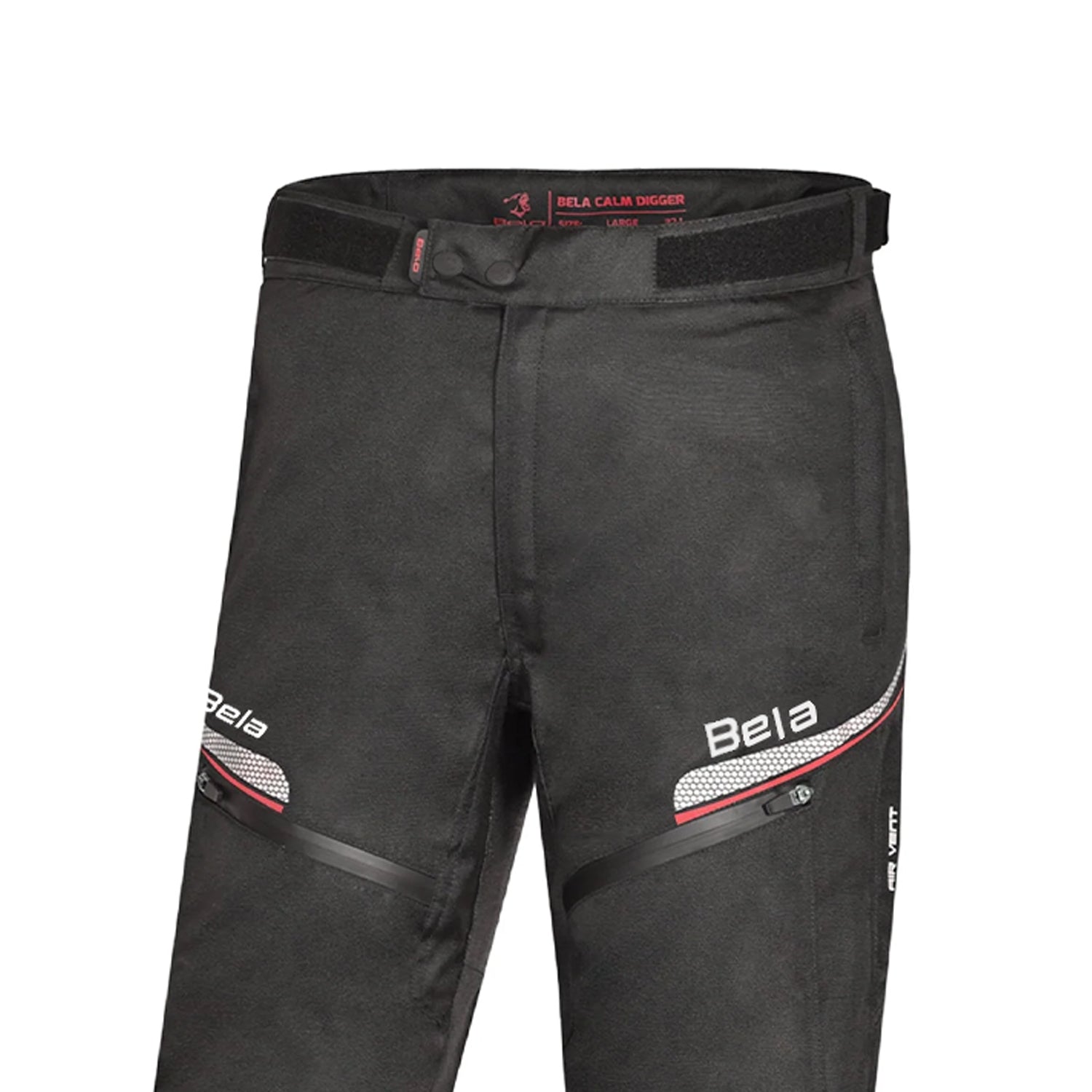 BELA CALM DIGGER Calcas De Moto Homem Preto Vermelho 32L – 5 – Maximomoto PT