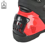 BELA RACE PRO (R-6) Moto Couro Botas Branco Preto Vermelho