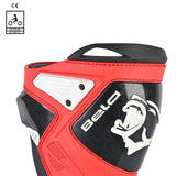 BELA RACE PRO (R-6) Moto Couro Botas Branco Preto Vermelho
