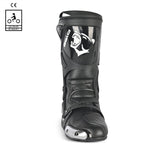 BELA RACE PRO ( R-6) Moto Couro Botas Preto- Imagem frontal da Boots