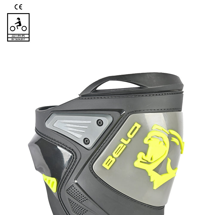 BELA RACE PRO (R-6) Moto Couro Botas Preto
