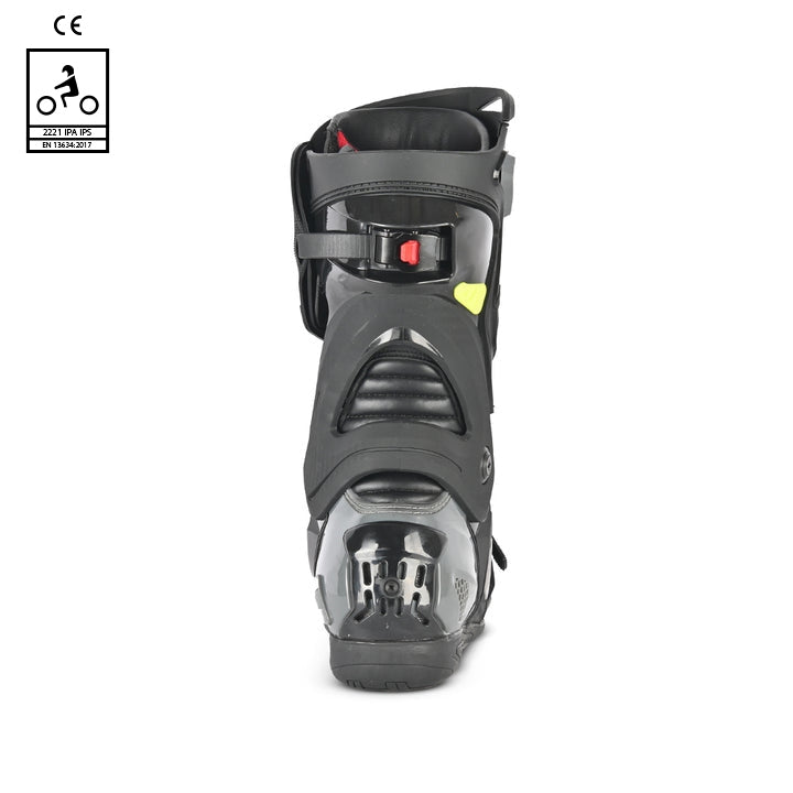 BELA RACE PRO (R-6) Moto Couro Botas Preto - Imagem do verso de Boots