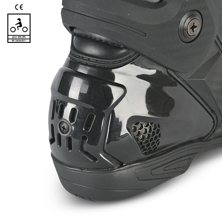 BELA RACE PRO ( R-6) Moto Couro Botas Preto