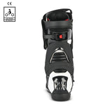 BELA RACE PRO (R-6) Moto Couro Botas Preto Branco - Imagem do verso de Boots
