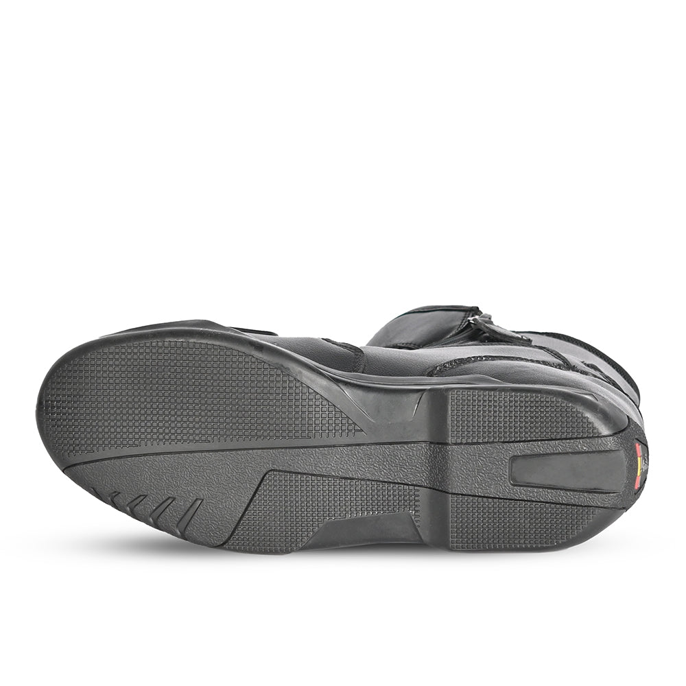 BELA RIO Motocicleta Couro Botas Pretas - Imagem da alma inferior de Boots