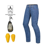 BELA RIO Denim Jeans Moto Senhora Calcas Azul