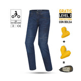 BELA ROCKER VAQUERO Denim Moto Pants CE Approved AA Blue 32 Inseam