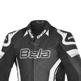 BELA ROCKET KIDS 1 PC Moto Fato Preto Cinza - imagem parte superior peito do terno
