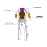 BELA ROCKET KIDS 1 PC Moto Fato Preto Cinza - imagem vetorial 2 de terno