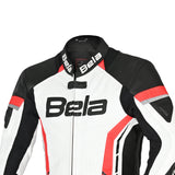 BELA ROCKET KIDS 1 PC Moto Fatos Branco Vermelho - imagem parte superior peito do terno