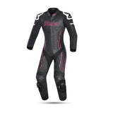 BELA ROCKET MIX 1 PC Senhora Moto Fato Branco Preto Rosa - imagem frontal do terno
