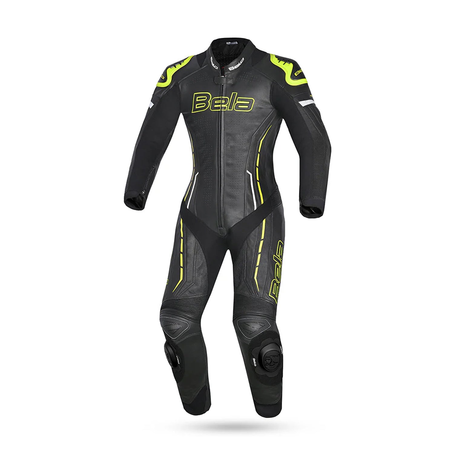 BELA ROCKET MIX 1 PC Women's Motorcycle Suit Black Fluorescent Yellow – 1 – Maximomoto PT