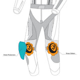 BELA ROCKET MIX 1 PC Senhora Moto Fato Preto Amarelo Fluorescente - imagem vetorial 3 de terno