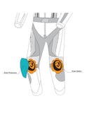 BELA ROCKET Mix Kangaroo 1 PC Moto Couro Fato Preto Vermelho - imagem vetorial 1 de terno