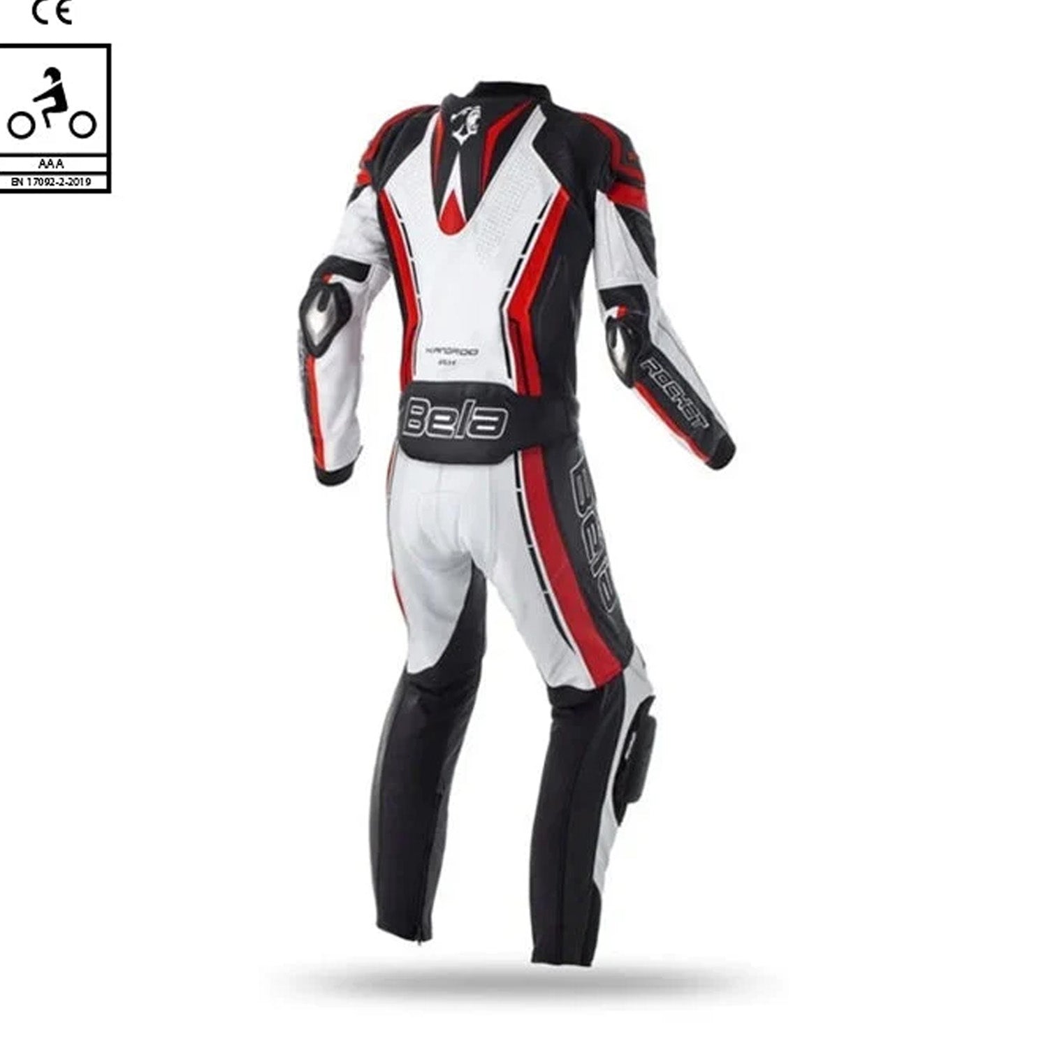 BELA ROCKETKANGAROO MIX 1 PC Fatos De Moto Branco Preto Vermelho – 3 – Maximomoto PT