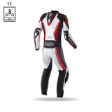BELA ROCKET Mix Kangaroo 1 PC Moto Fato Branco Preto Vermelho - Imagem traseira do terno