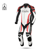 BELA ROCKET Mix Kangaroo 1 PC Moto Fato Branco Preto Vermelho - imagem frontal do terno