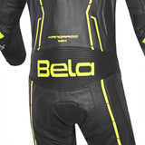 BELA ROCKET Mix Kangaroo 1 PC Moto Fato Preto Amarelo Flúor - Imagem inferior do terno