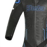 BELA ROCKET Mix Kangaroo 1 PC Moto Fato Preto Azul - Imagem superior direita do traje