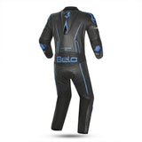 BELA ROCKET Mix Kangaroo 1 PC Moto Fato Preto Azul - Imagem traseira do terno