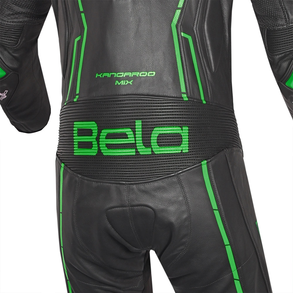 BELA ROCKET Mix Kangaroo 1 PC Moto Fato Preto Verde - Imagem inferior do terno