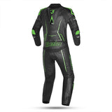 BELA ROCKET Mix Kangaroo 2 PC Moto Fatos Preto Verde - Imagem traseira do terno