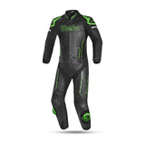 BELA ROCKET Mix Kangaroo 2 PC Moto Fatos Preto Verde - imagem frontal do terno