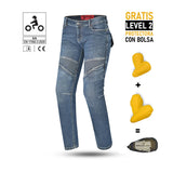 Beautiful Rosekin Motorcycle Ladies Denim Jeans Blue
