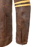 BELA ROYAL RIDER VINTAGE Moto Casacos Bege Marrom - Imagem traseira direita da Casacos