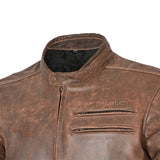 BELA ROYAL RIDER VINTAGE Moto Casacos Bege Marrom