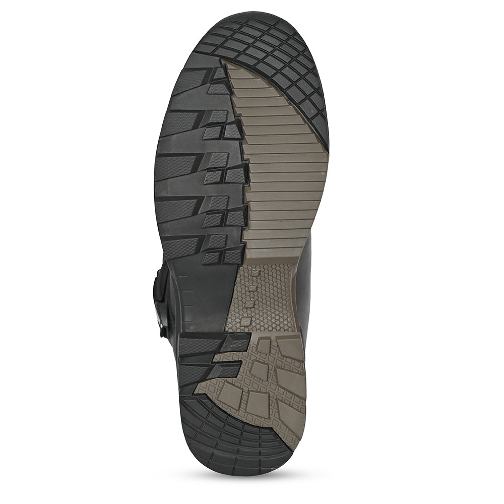 BELA SENIOR WP Moto Couro Botas Preto - Imagem da alma inferior de Boots