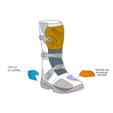 BELA SENIOR WP Moto Couro Botas Preto - Imagem vetorial 4 de botas