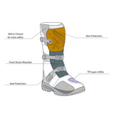 BELA SENIOR WP Moto Couro Botas Preto - Imagem vetorial 5 de botas