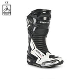 BELA SPEEDO 2.0 Couro Moto Botas Preto Branco