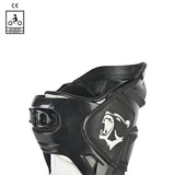 BELA SPEEDO 2.0 Couro Moto Botas Preto Branco