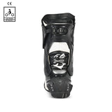BELA SPEEDO 2.0 Couro Moto Botas Preto Branco - Imagem do verso de Boots