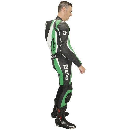 BELA SPEED STAR 1 PC Motorcycle Suit White Black Green – 2 – Maximomoto PT