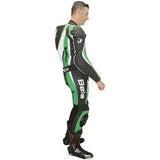 BELA SPEED STAR 1 PC Moto Fato Branco Preto Verde - Imagem superior direita do traje