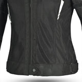 BELA SPRINTER Moto Senhora Textil Casacos Preto Amarelo Fluo - Imagem central frontal da Casacos