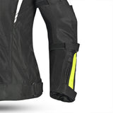 BELA SPRINTER Moto Senhora Textil Casacos Preto Amarelo Fluo - Imagem frontal esquerda da Casacos