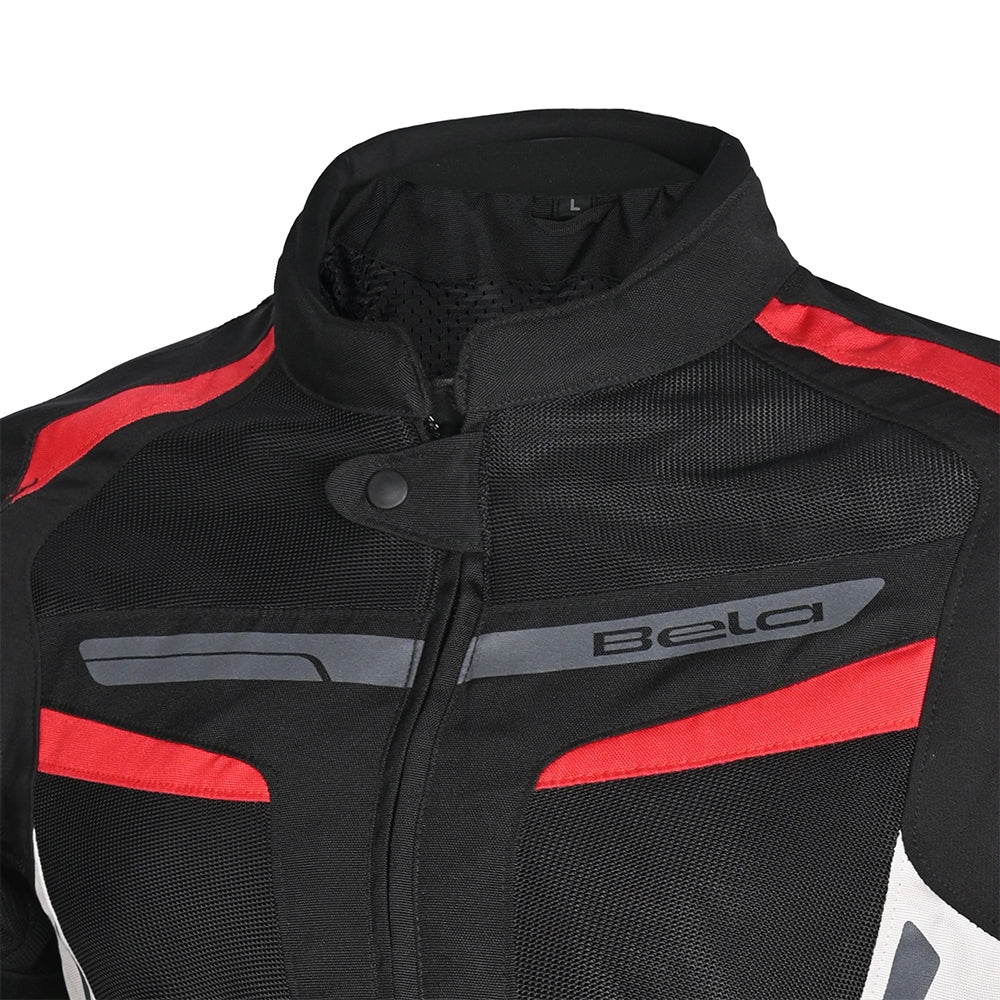 BELA SPRINTER Motorcycle Lady Textile Coats Black Ice Red – 3 – Maximomoto PT