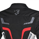 BELA SPRINTER Moto Senhora Textil Casacos Preto Gelo Vermelho - Imagem parte superior costas Casacos