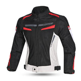 BELA SPRINTER Motorcycle Lady Textile Coats Black Ice Red