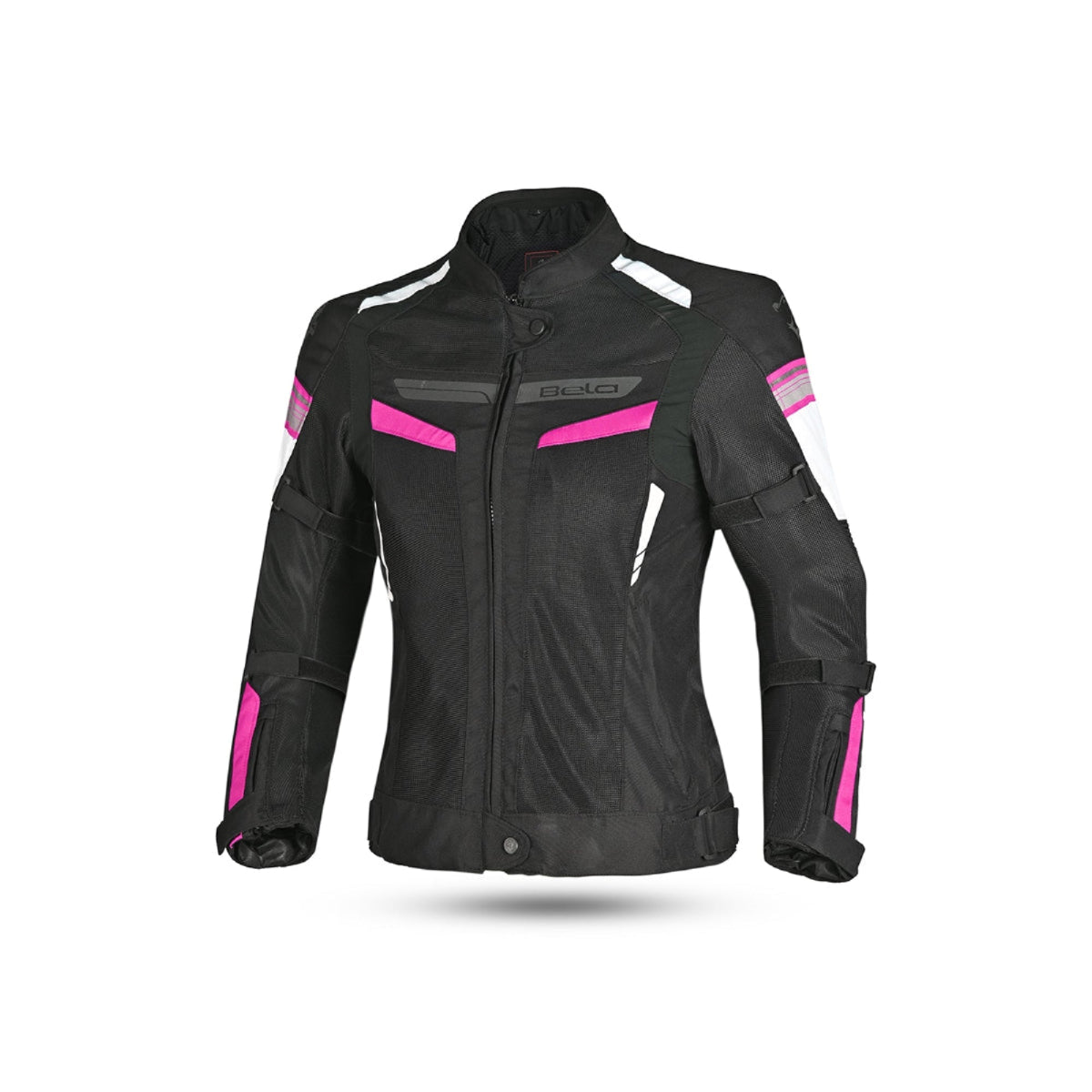 BELA SPRINTER Moto Textil Senhora Casacos Preto Rosa - Imagem frontal da Casacos