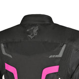 BELA SPRINTER Moto Textil Senhora Casacos Preto Rosa - Imagem parte superior costas Casacos