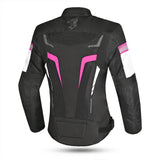 BELA SPRINTER Moto Textil Senhora Casacos Preto Rosa - Imagem traseira da ja Casacos