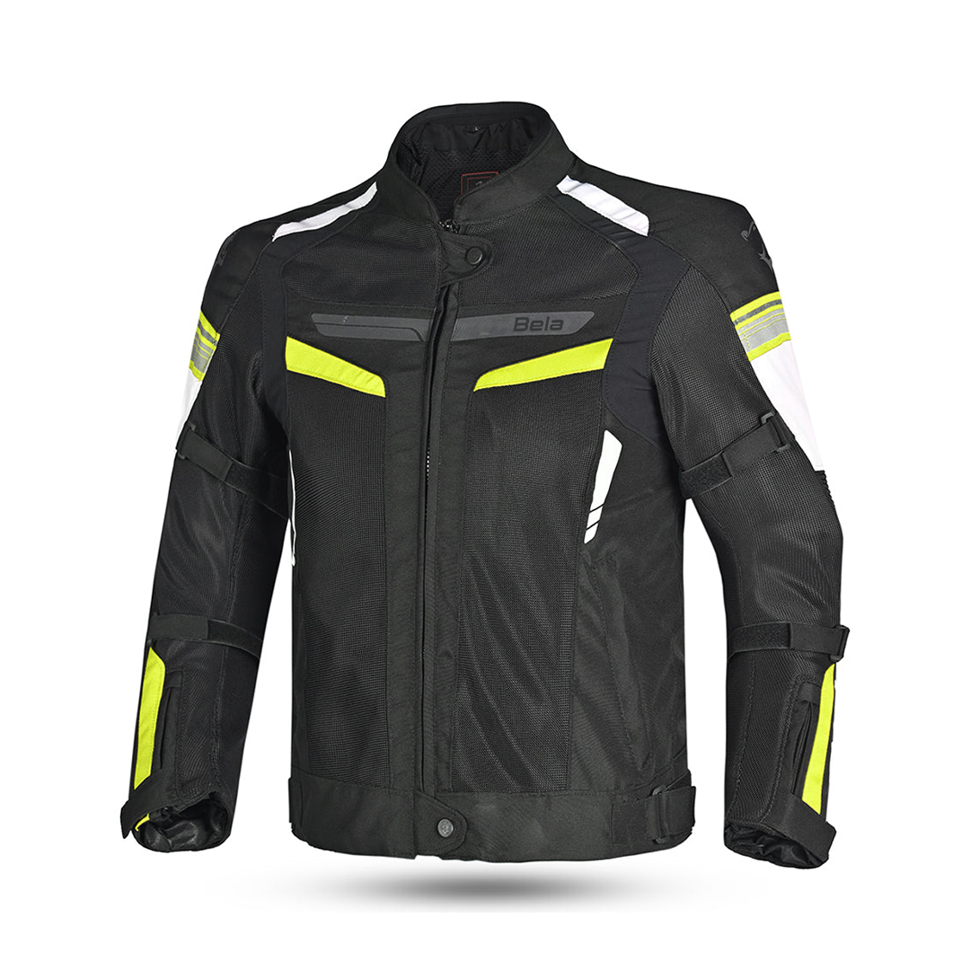 BELA SPRINTER Motorcycle Textile Jackets Black Fluorescent Yellow – 1 – Maximomoto PT