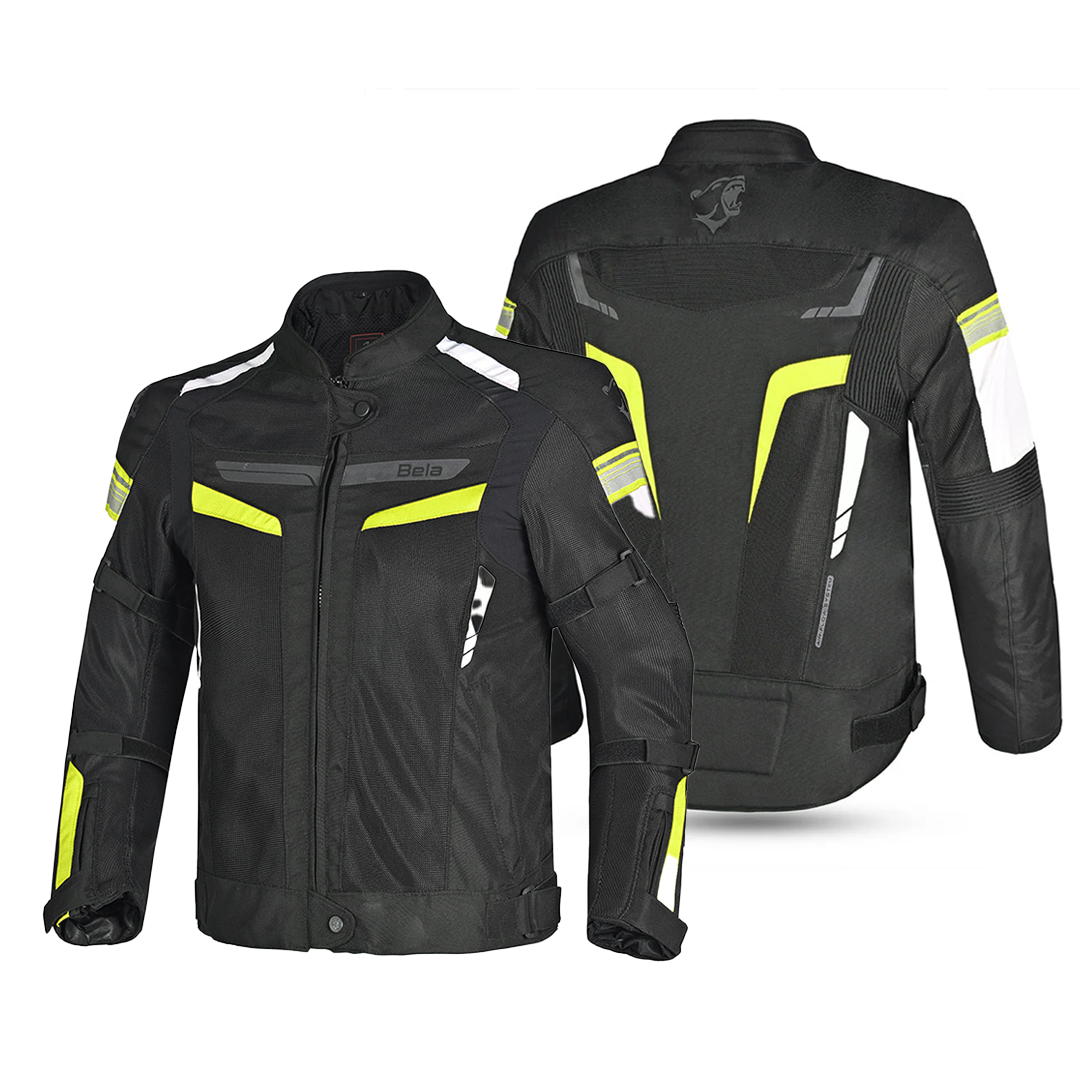 BELA SPRINTER Motorcycle Textile Jackets Black Fluorescent Yellow – 2 – Maximomoto PT