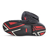 BELA STRIP Moto Couro Botas Pretas Vermelhas - Imagem da alma inferior de Boots