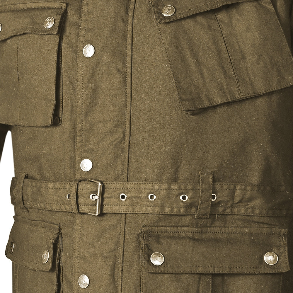 BELA TECTICAL COTTON WAX Motorcycle Textile Jackets Green – 7 – Maximomoto PT